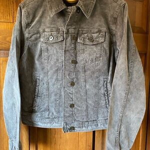 Prana Women’s Charcoal Corduroy Jean Jacket